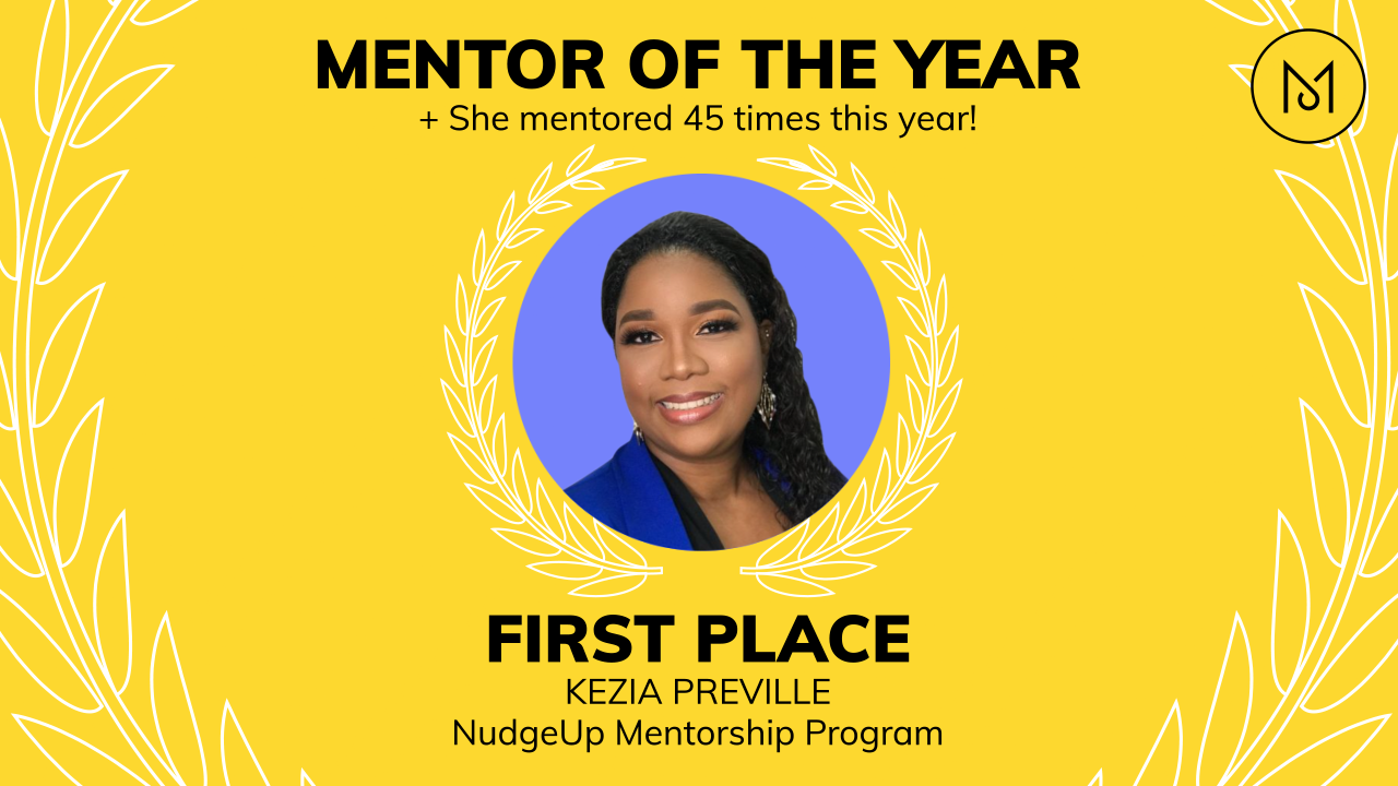 2023 Mentors of the Year: She mentored 45 times this year, as part of the NudgeUp To Rise Up Mentorship Program