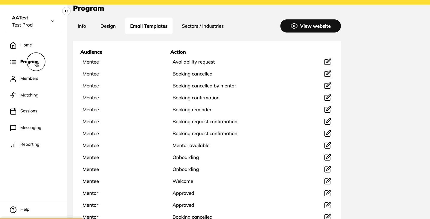 Get to know the platform: Email Templates