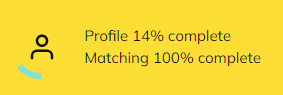 Getting started with Mentorly: At the top of your dashboard, you'll be shown a progress bar for completing your onboarding