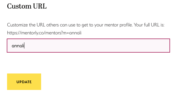 How to Edit Your Profile: For example: annali