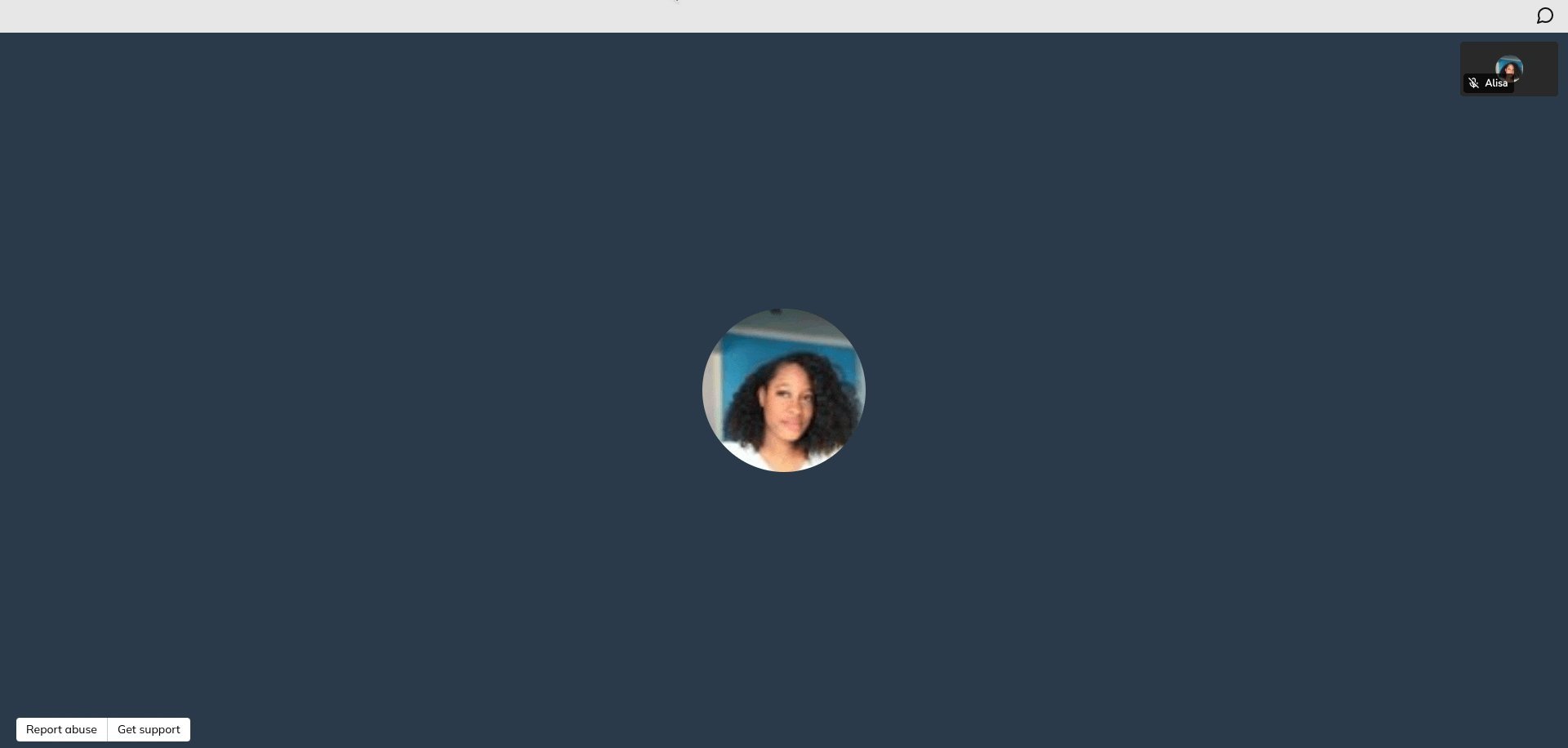 Joining your Video Call session: You can control your microphone, camera, sharing your screen and other settings by the