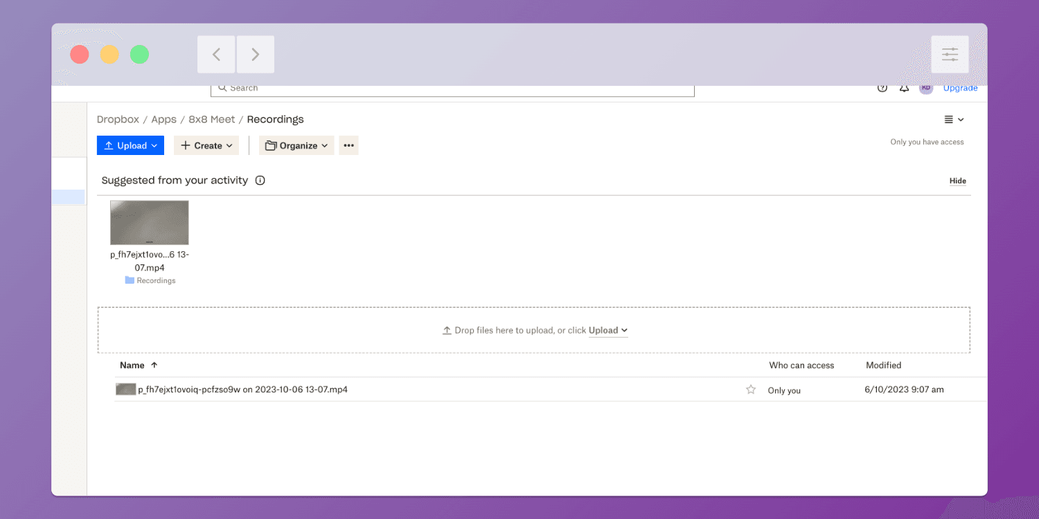 Record your Mentorly sessions: The recording will be available for you after the end of the session in your Dropbox account